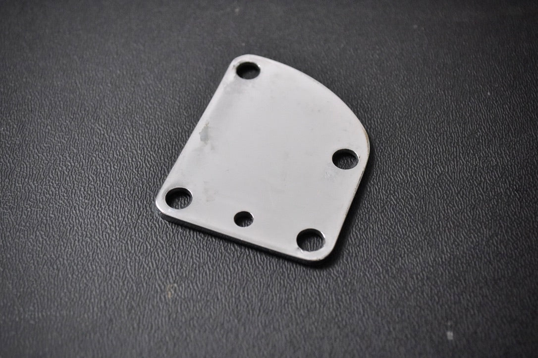 Fender American Deluxe Contoured Heel Neck Plate w/ Micro-Tilt 2010s - Aged Chrome