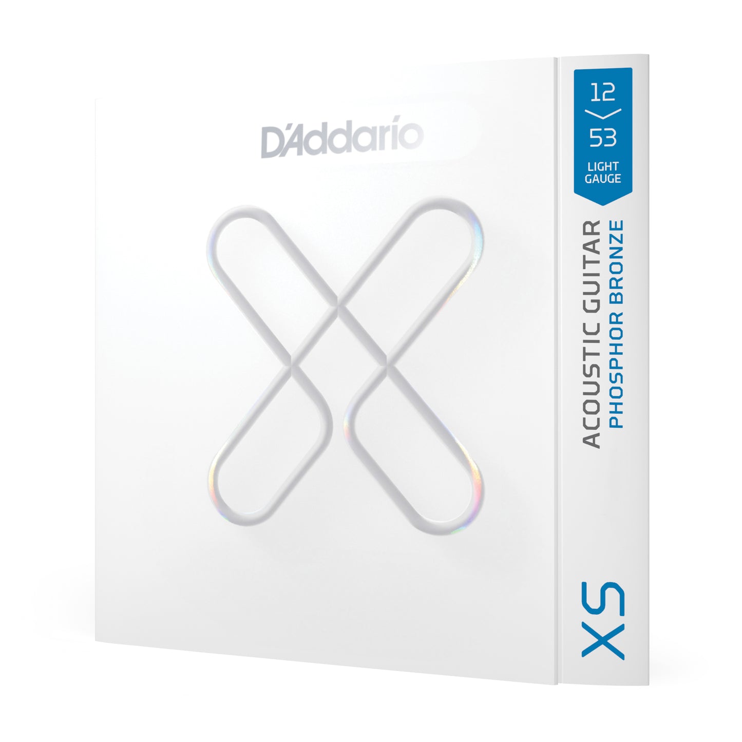 D'Addario 12-53 Light, XS Phosphor Bronze Coated Acoustic Guitar Strings