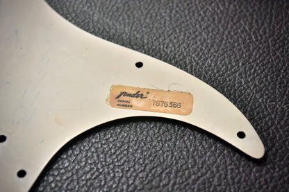 Original 70's Fender Pickguard, 3-Ply, 11-Hole Black - 1970s