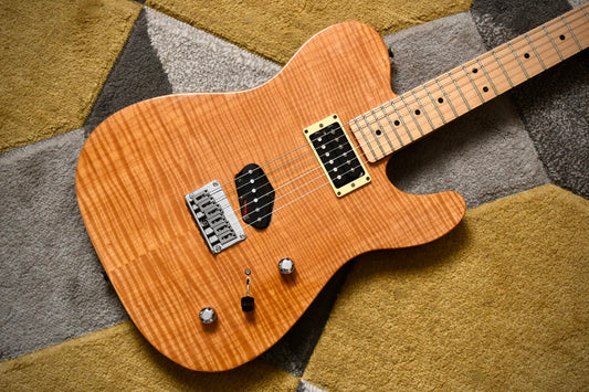 Chandler Custom T-Style Flame Top Trans Amber (Pre-owned, 2002)