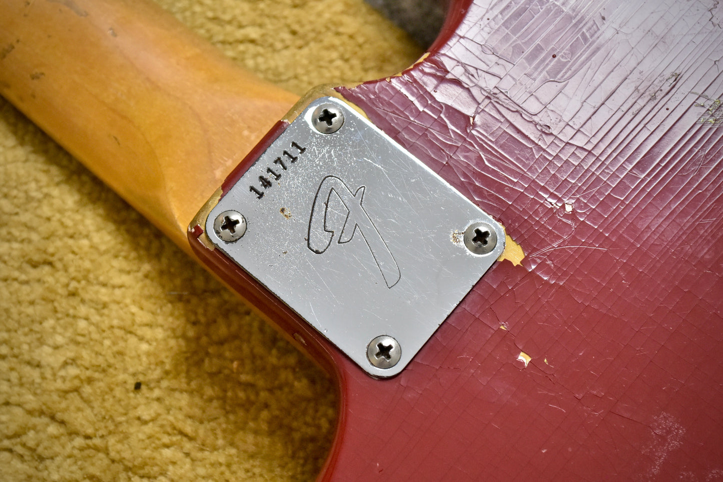 Fender Mustang Guitar with Rosewood Fretboard 1966 - Dakota Red