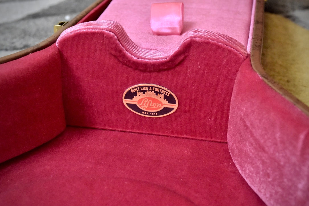 Gibson Lifton Historic "5-Latch" Les Paul Case 2023 - Brown/Pink