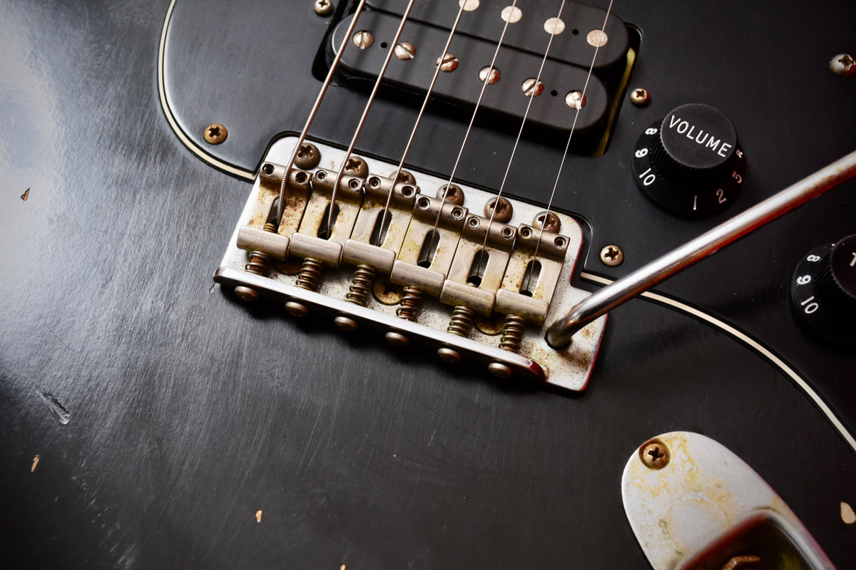 Nash Guitars S67 Reverse Headstock HSH Medium Aged Black (Pre-owned, 2014)