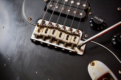 Nash Guitars S67 Reverse Headstock HSH Medium Aged Black (Pre-owned, 2014)
