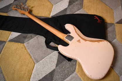 Fender Flea Signature Jazz Bass Roadworn Shell Pink 2016