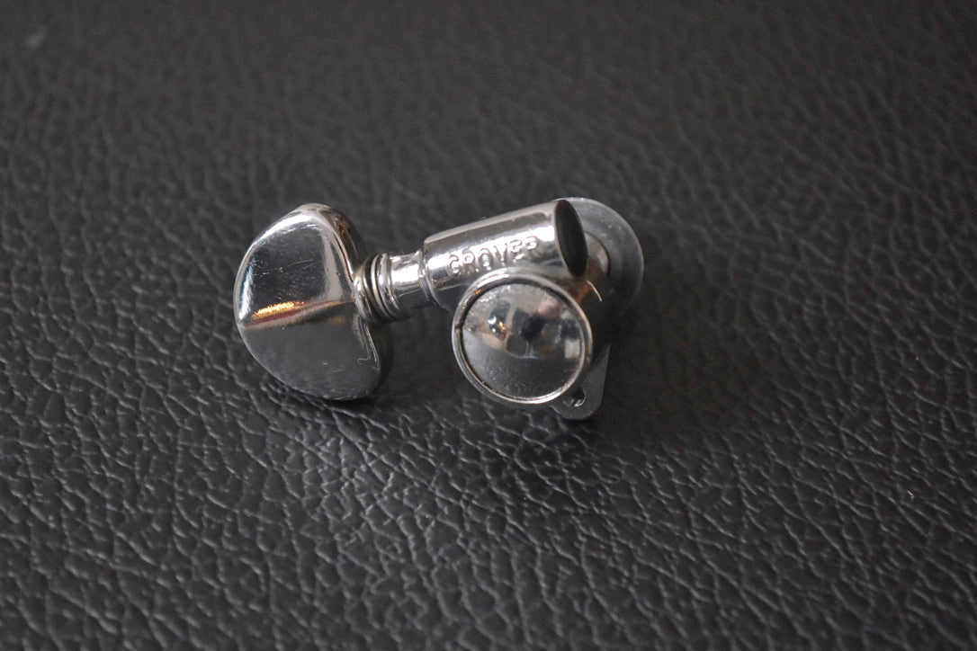 Grover Single Rotomatic Tuning Key for G, B, and High-E String 2000s - Nickel