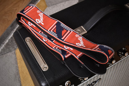 Fender Strap 2 Inch Monogrammed Red/ White/ Blue (Pre-owned)