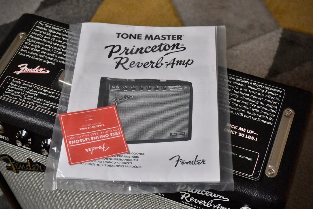 Fender Tone Master Princeton Reverb 12-Watt 1x10" Guitar Combo 2023 - Black