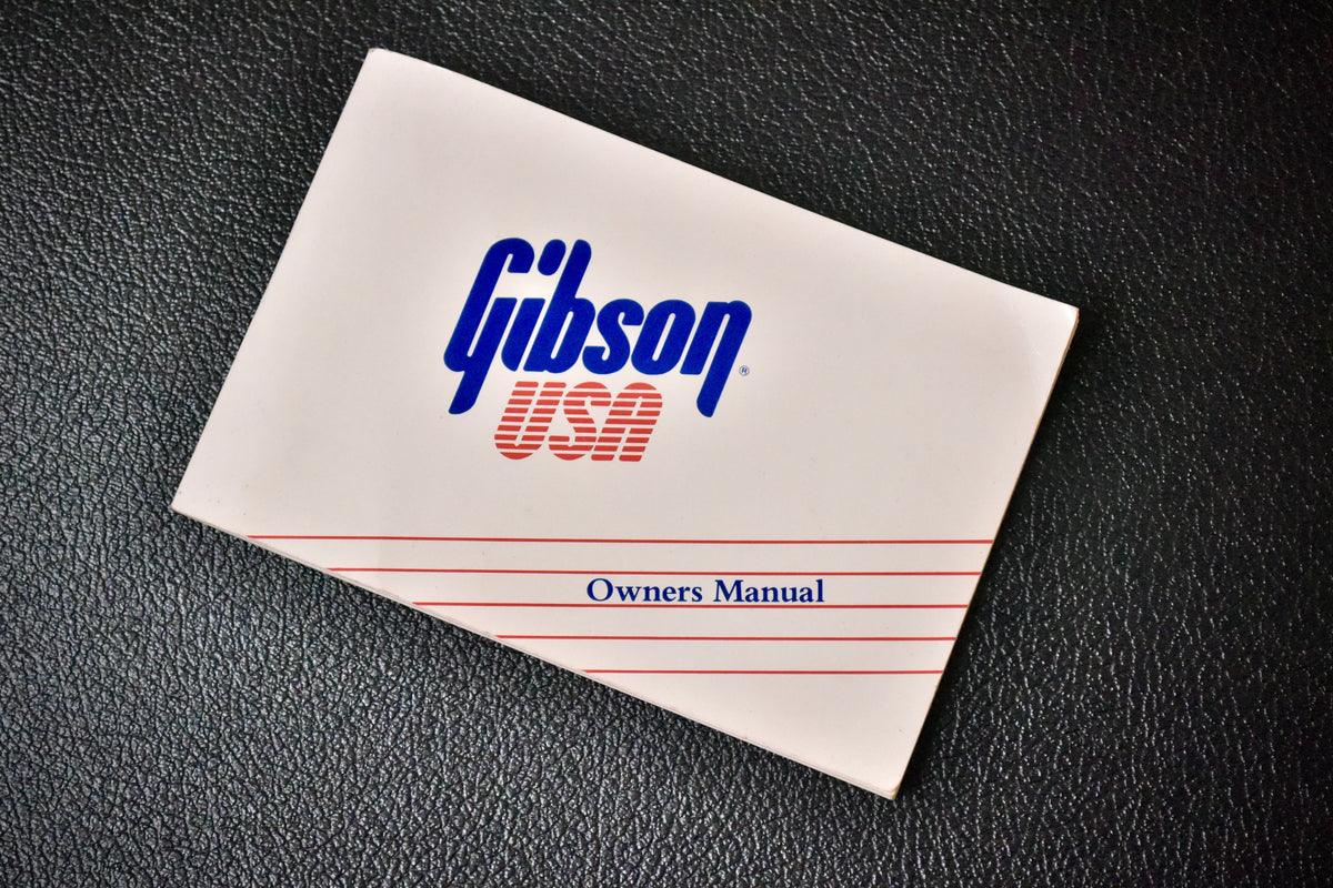 Gibson Owners Manual (Pre-owned, late-80s to 90s)
