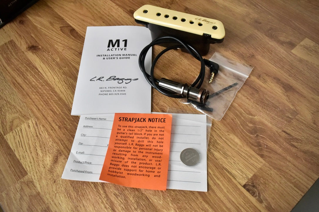 LR Baggs M1A Active Soundhole Pickup with Volume Control 2010s - White