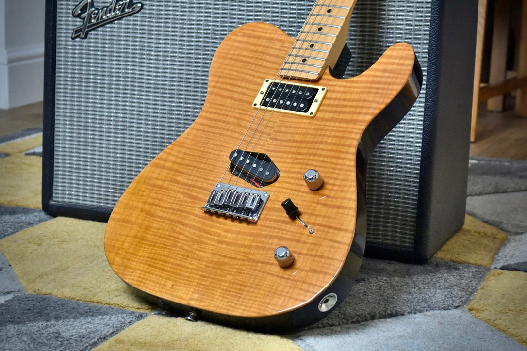 Charlie Chandler Custom Made Luthier T-Type 2002 - Trans Amber / Dark Back