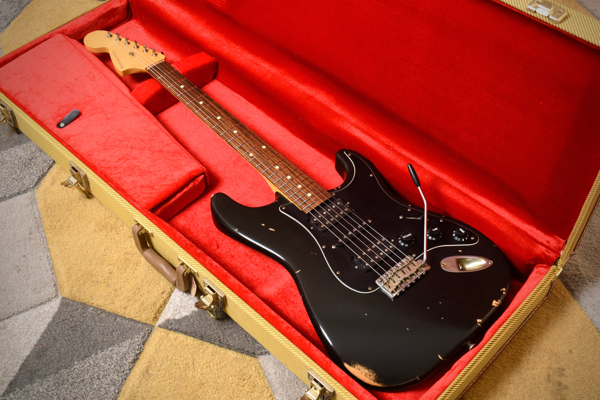 Nash Guitars S67 Reverse Headstock HSH Medium Aged Black (Pre-owned, 2014)