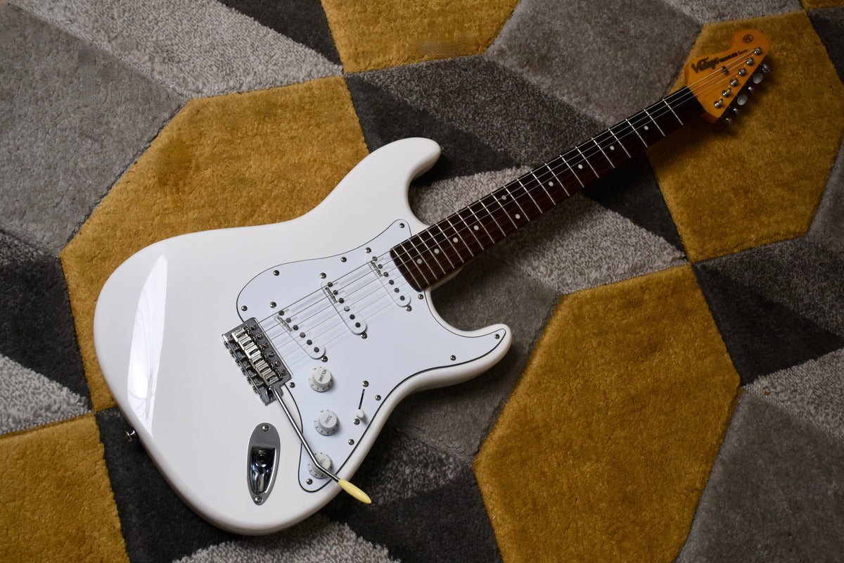 Vintage V6JMH ReIssued Electric Guitar Olympia White 'Fillmore' (Pre-owned, 2016)
