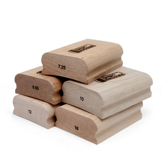 StewMac 4" Radius Blocks Essential Set, Set of 5