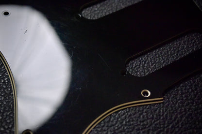 Original 70's Fender Pickguard, 3-Ply, 11-Hole Black - 1970s