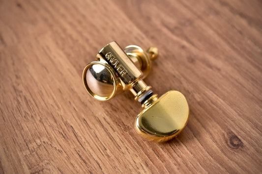 Grover 102GV Vintage Rotomatic 3+3 Tuning Head for E, A or D String - 2010's - Gold