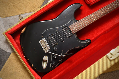 Nash Guitars S67 Reverse Headstock HSH Medium Aged Black (Pre-owned, 2014)