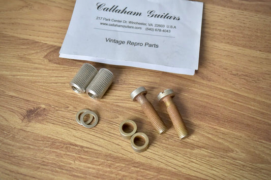Callaham Gibson Steel Height Adjustable Locking Tailpiece Studs 2010s - Distressed