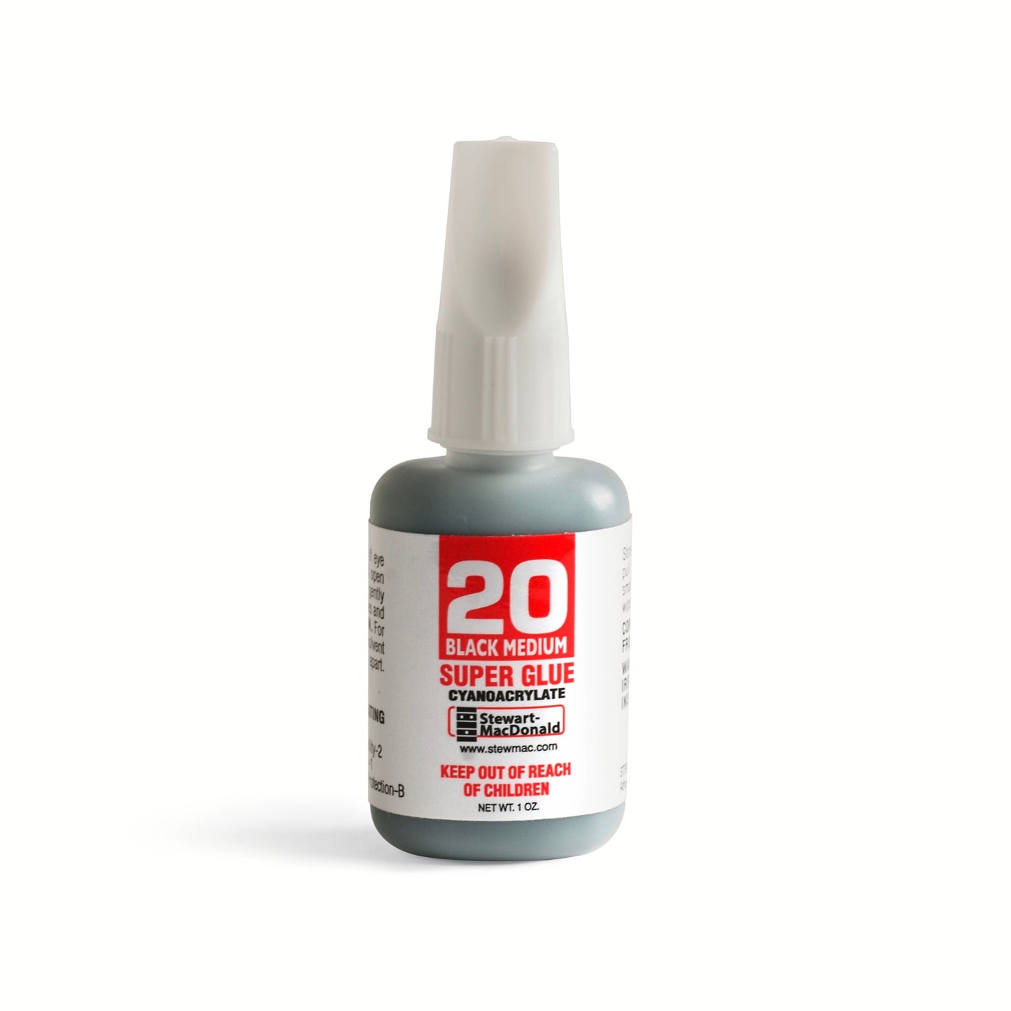 StewMac Tinted Super Glue Black 5oz