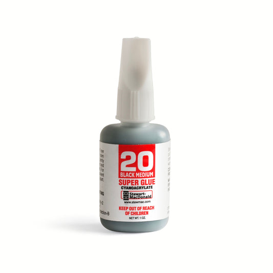 StewMac Tinted Super Glue Black 5oz