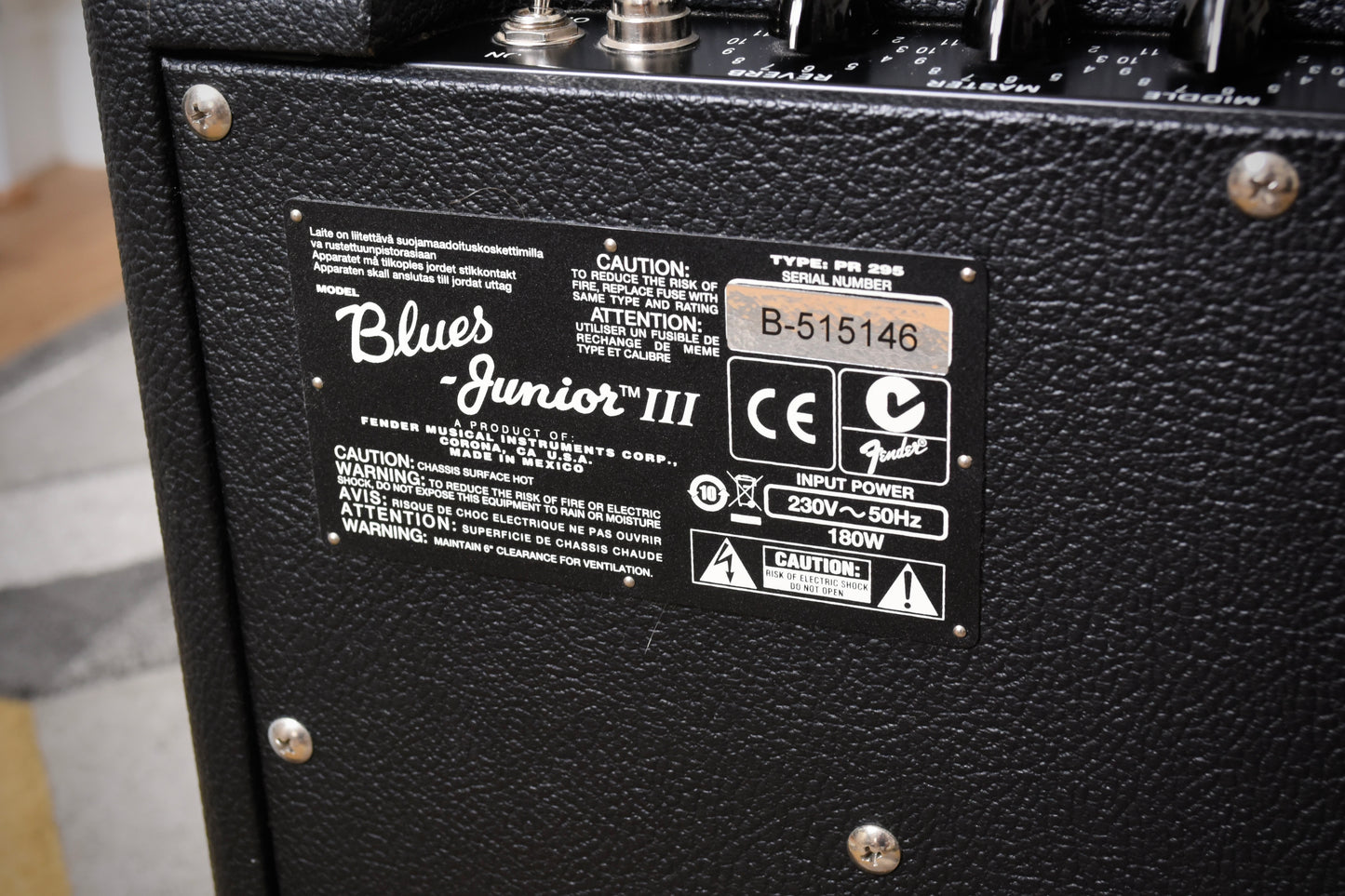 Fender Blues Junior III Black (Pre-owned, 2012)