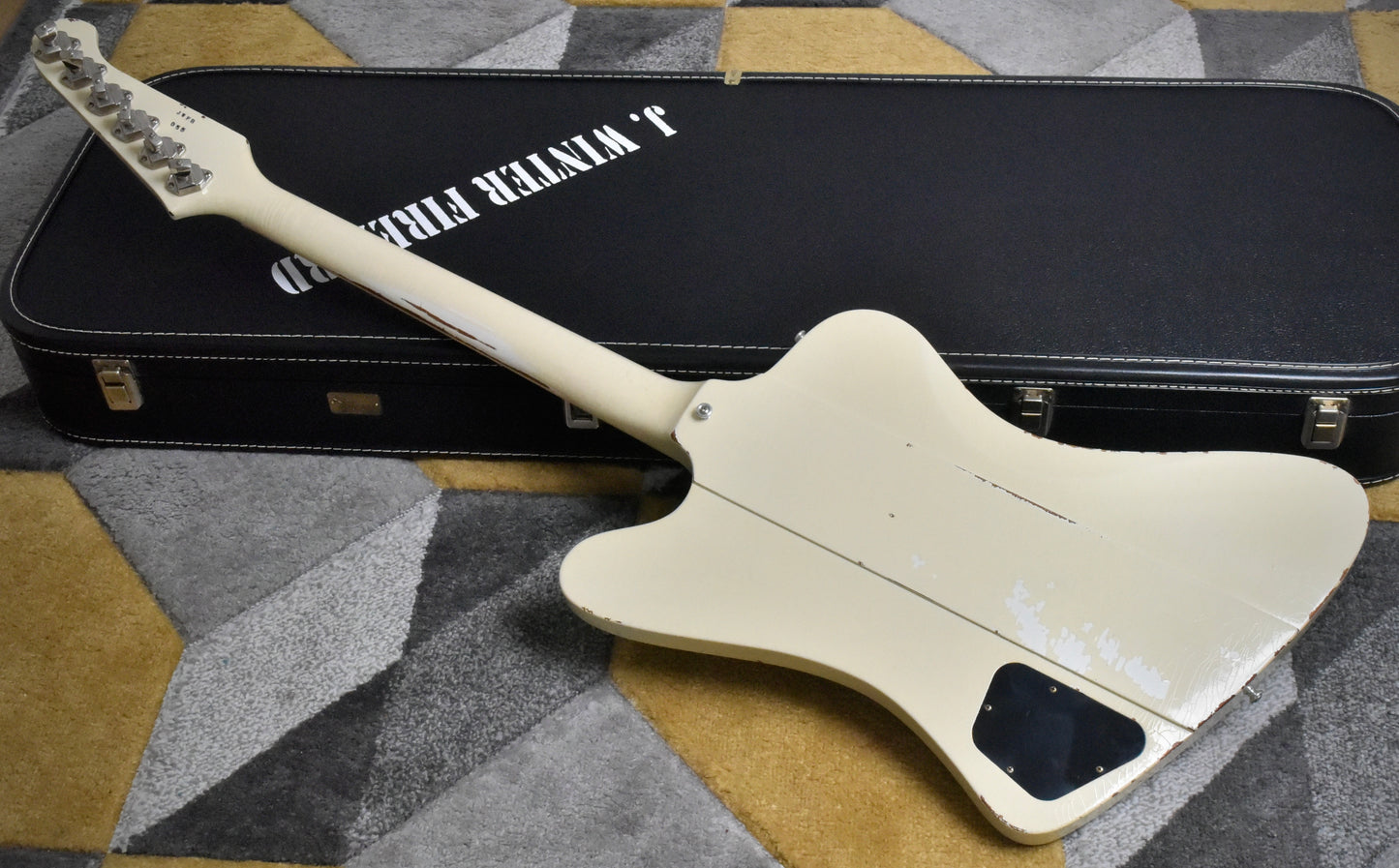 Gibson Custom Shop Murphy Lab '64 Johnny Winter Signature Firebird V 2021 - Polaris White Aged