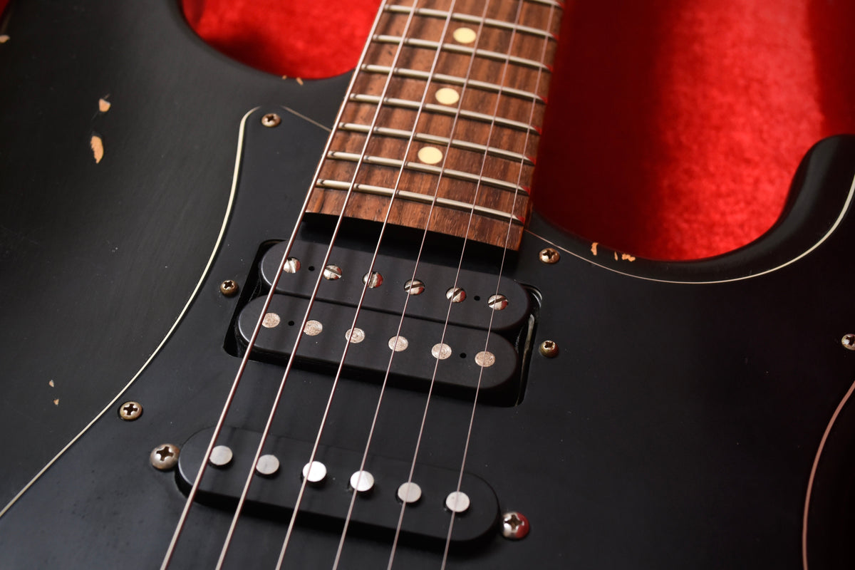 Nash Guitars S67 Reverse Headstock HSH Medium Aged Black (Pre-owned, 2014)