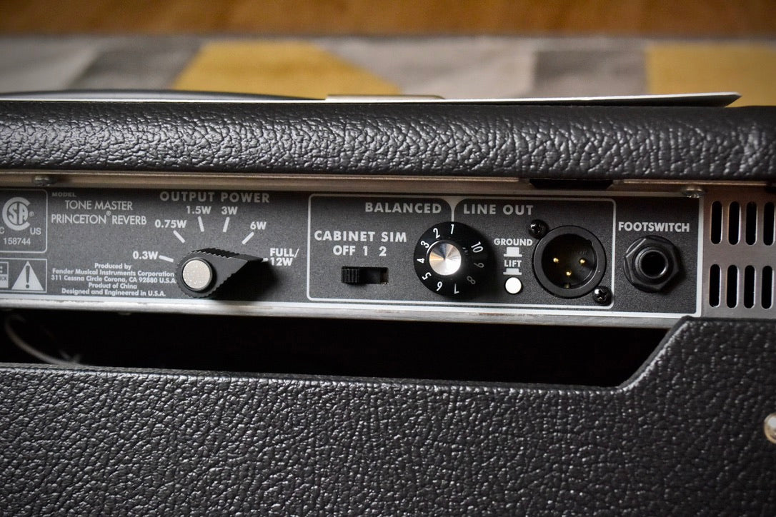 Fender Tone Master Princeton Reverb 12-Watt 1x10" Guitar Combo 2023 - Black