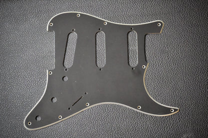 Original 70's Fender Pickguard, 3-Ply, 11-Hole Black - 1970s