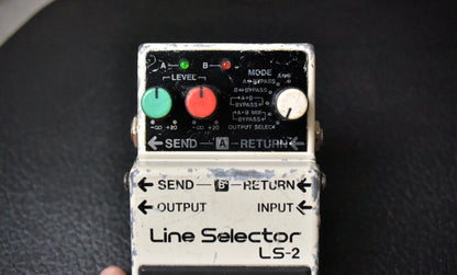 Boss LS-2 Line Selector (Silver Label) 1991 - Present - White