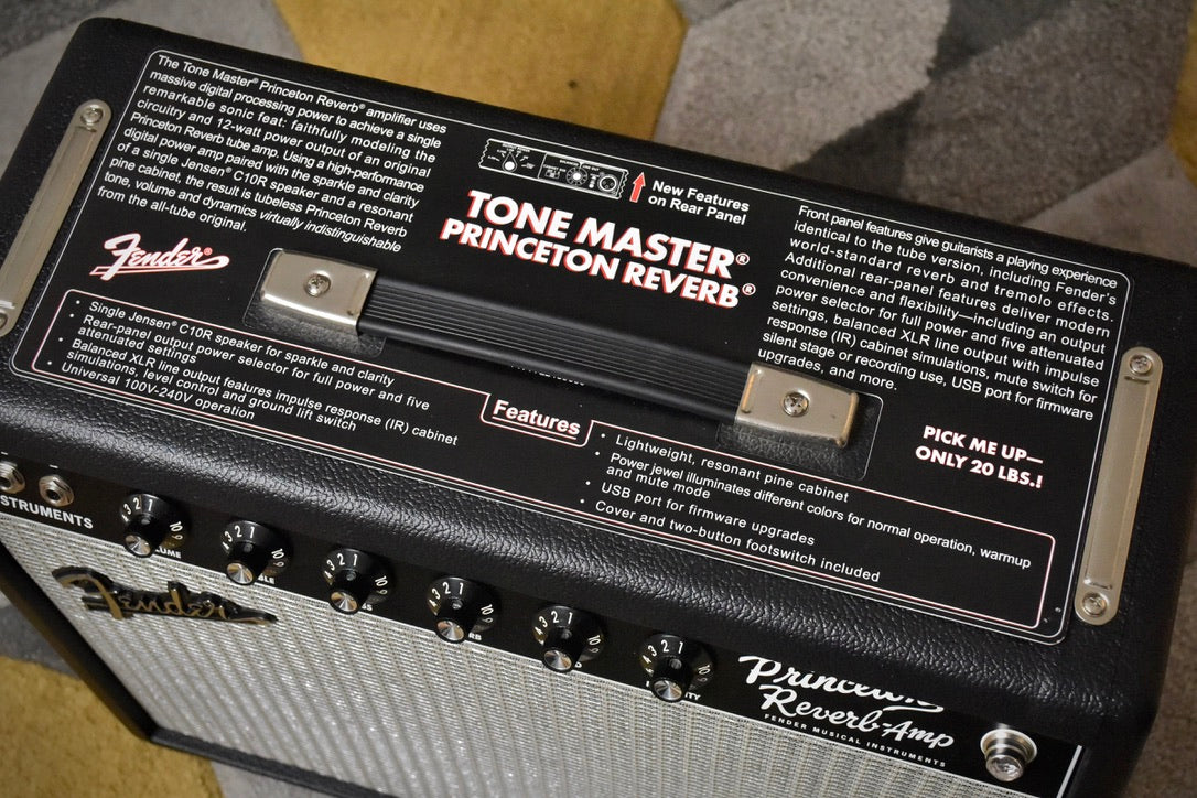 Fender Tone Master Princeton Reverb 12-Watt 1x10" Guitar Combo 2023 - Black