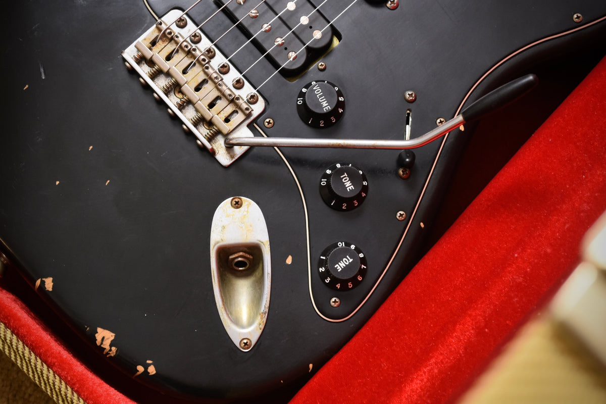 Nash Guitars S67 Reverse Headstock HSH Medium Aged Black (Pre-owned, 2014)