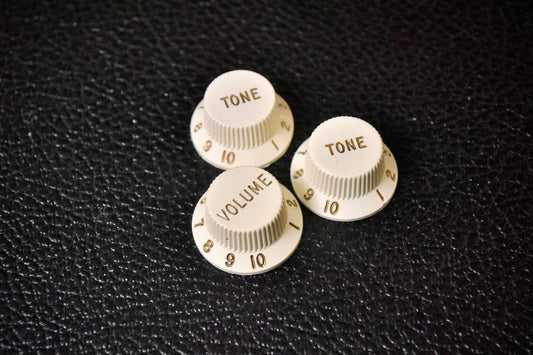 Fender 005-6254-049 Stratocaster Knobs (3) 2010s - Parchment