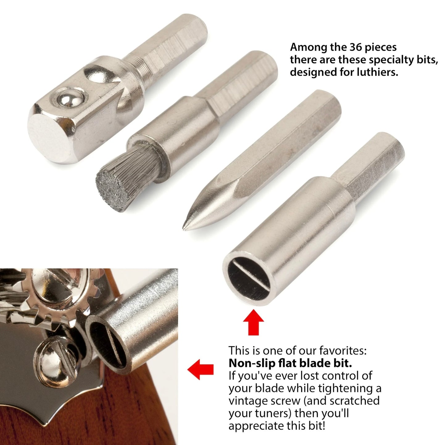 StewMac Guitar Tech Screwdriver Set - Red