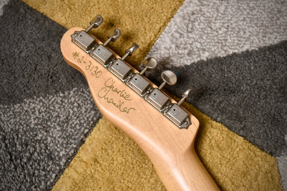 Chandler Custom T-Style Flame Top Trans Amber (Pre-owned, 2002)