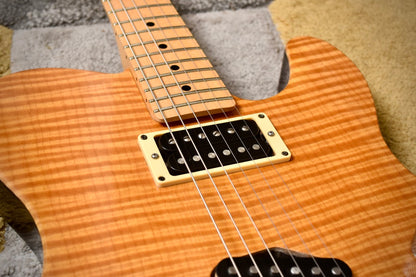 Chandler Custom T-Style Flame Top Trans Amber (Pre-owned, 2002)