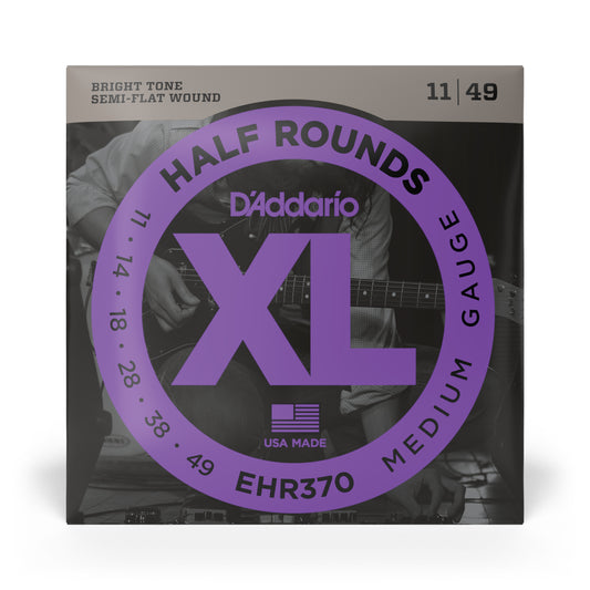 D'Addario 11-49 Medium, XL Half Rounds Electric Guitar Strings