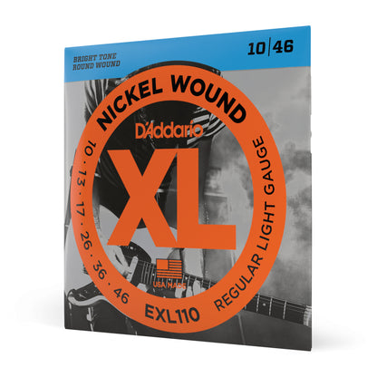 D'Addario 10-46 Regular Light, XL Nickel Electric Guitar Strings