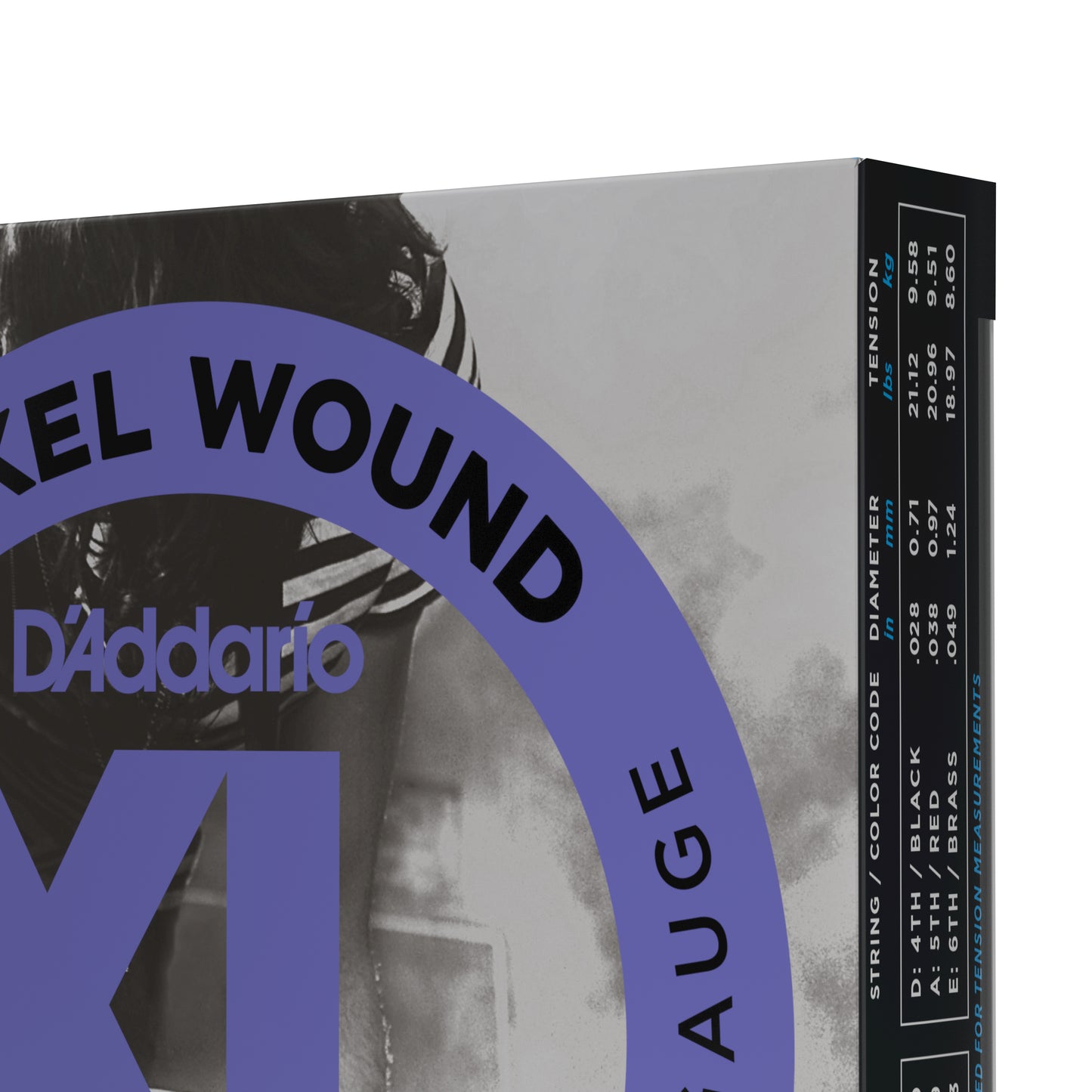 D'Addario 11-49 Medium, XL Nickel Electric Guitar Strings 3-Pack