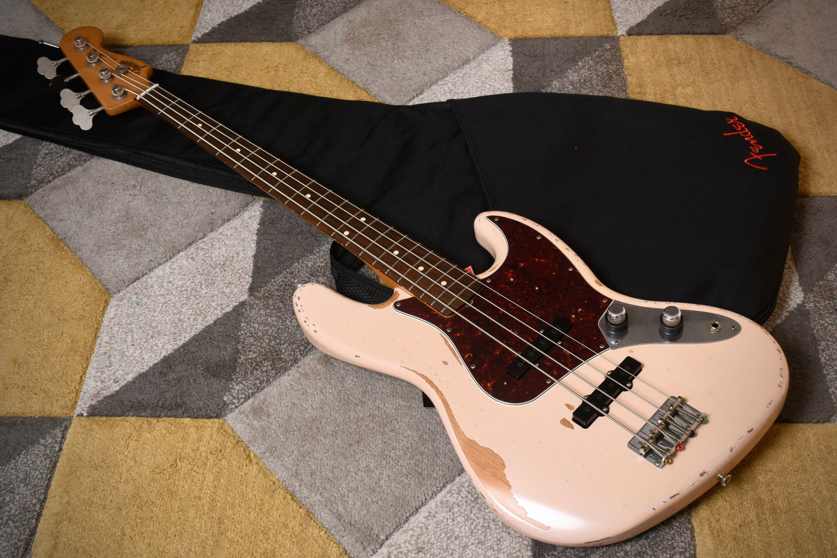 Fender Flea Signature Jazz Bass Roadworn Shell Pink 2016