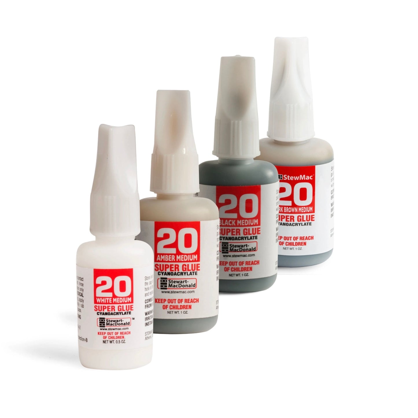 StewMac Tinted Super Glue White 5oz