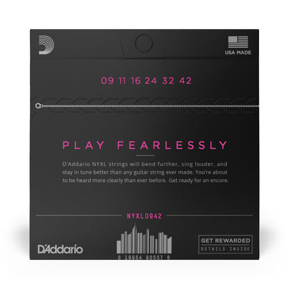 D'Addario 09-42 Super Light, NYXL Electric Guitar Strings