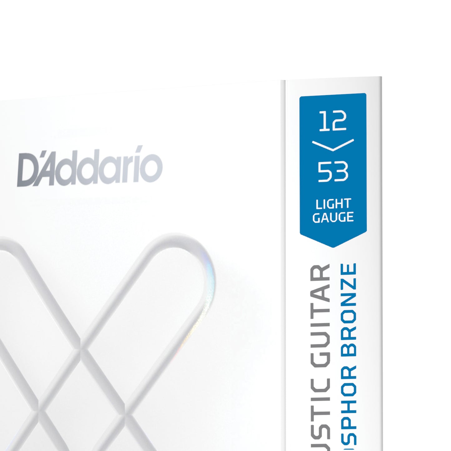 D'Addario 12-53 Light, XS Phosphor Bronze Coated Acoustic Guitar Strings