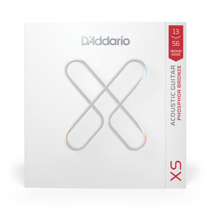 D'Addario 13-56 Medium, XS Phosphor Bronze Coated Acoustic Guitar Strings