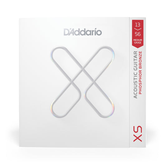D'Addario 13-56 Medium, XS Phosphor Bronze Coated Acoustic Guitar Strings