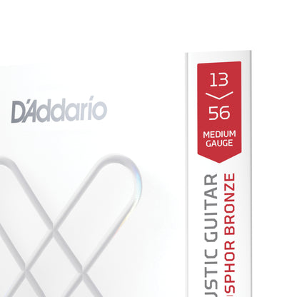 D'Addario 13-56 Medium, XS Phosphor Bronze Coated Acoustic Guitar Strings