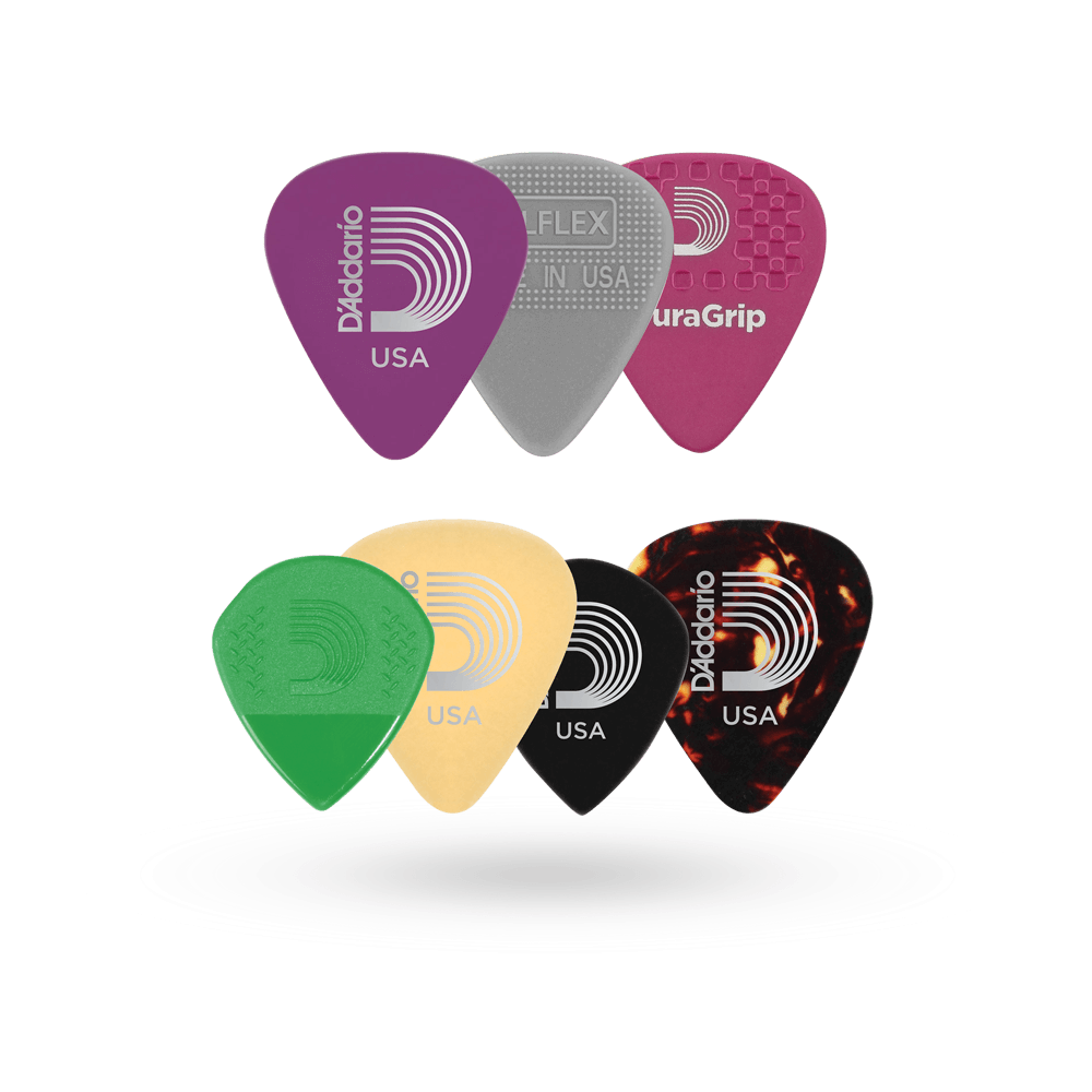 D'Addario Guitar 7 Pick Variety Pack