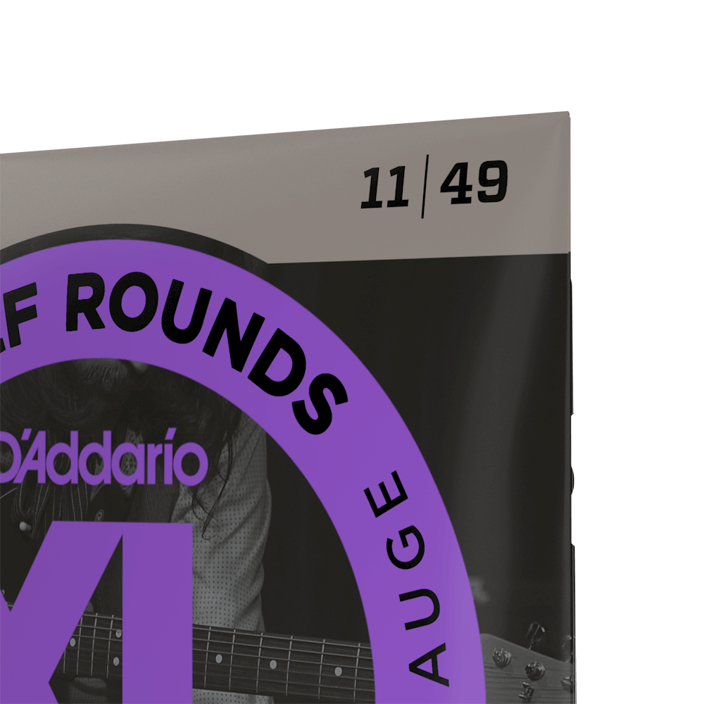 D'Addario 11-49 Medium, XL Half Rounds Electric Guitar Strings