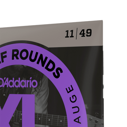 D'Addario 11-49 Medium, XL Half Rounds Electric Guitar Strings