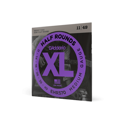 D'Addario 11-49 Medium, XL Half Rounds Electric Guitar Strings